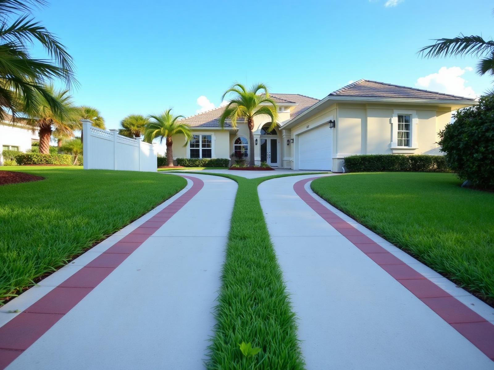 Palmetto Bay Ribbon Driveway