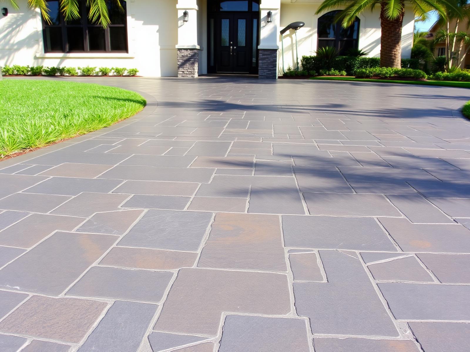 Weston Modern Driveway & Walkway